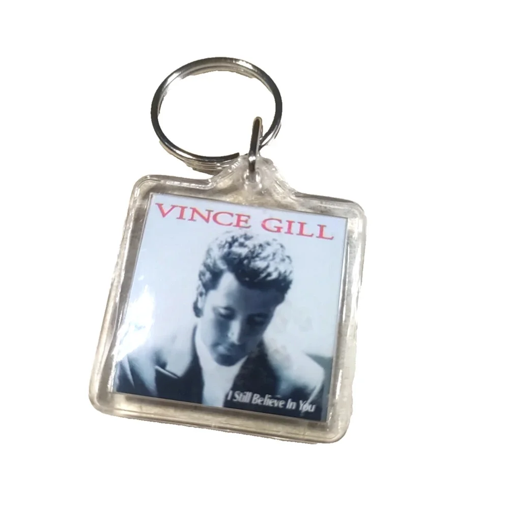 Vince Gill Country Music Star Acrylic Keychain